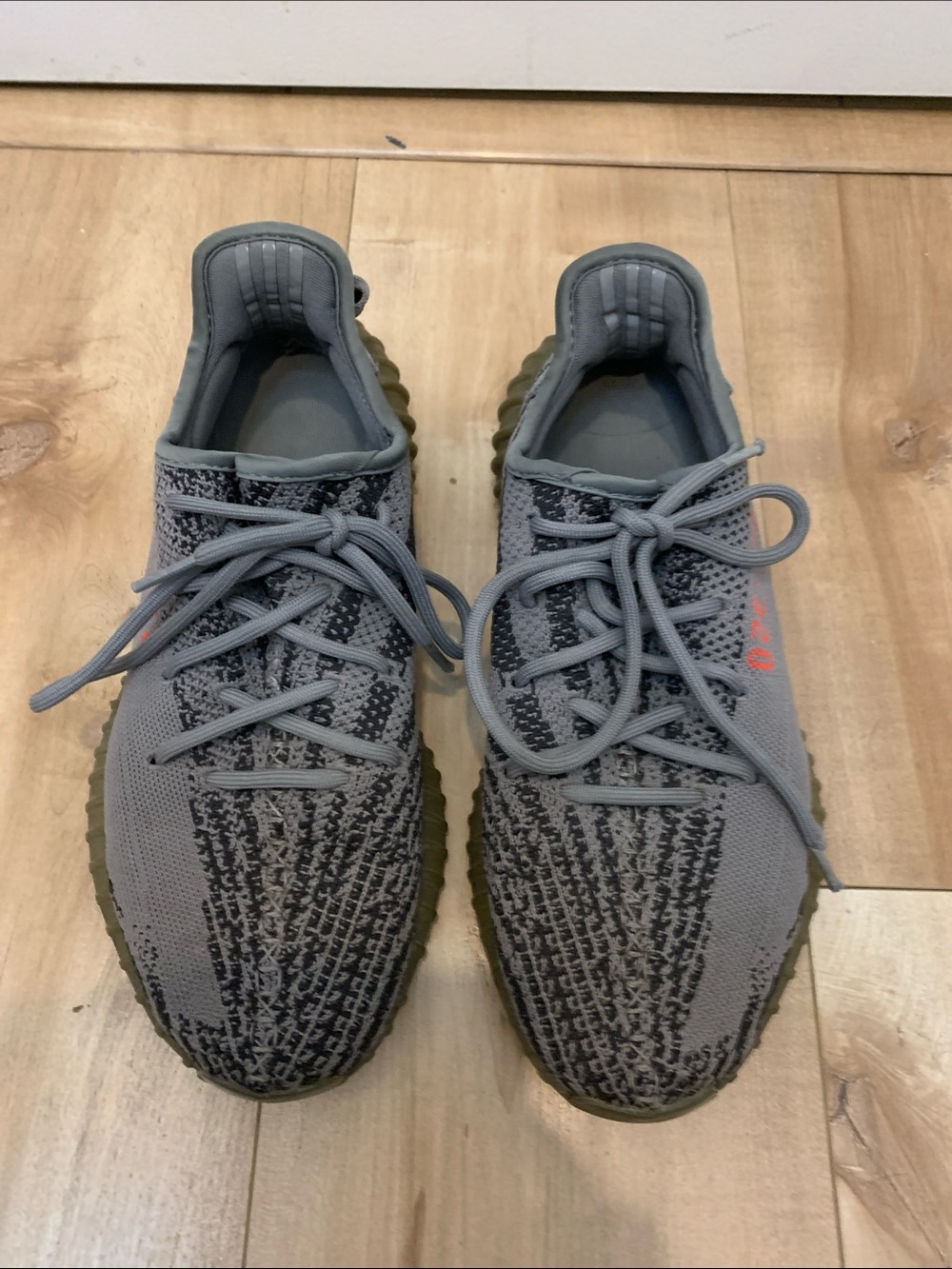 Yeezy Boost 350 V2 Grey Knit Sneakers